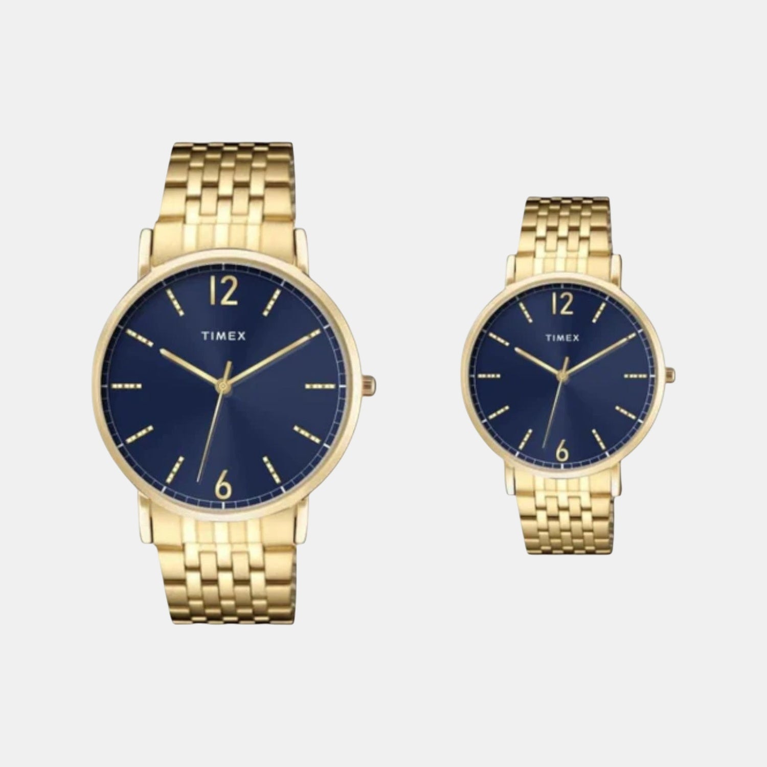 Timex Trendline Couple Quartz Dial Analog Stainless Steel Watch Tw00Pr337