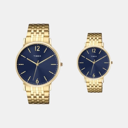 Timex Trendline Couple Quartz Dial Analog Stainless Steel Watch Tw00Pr337