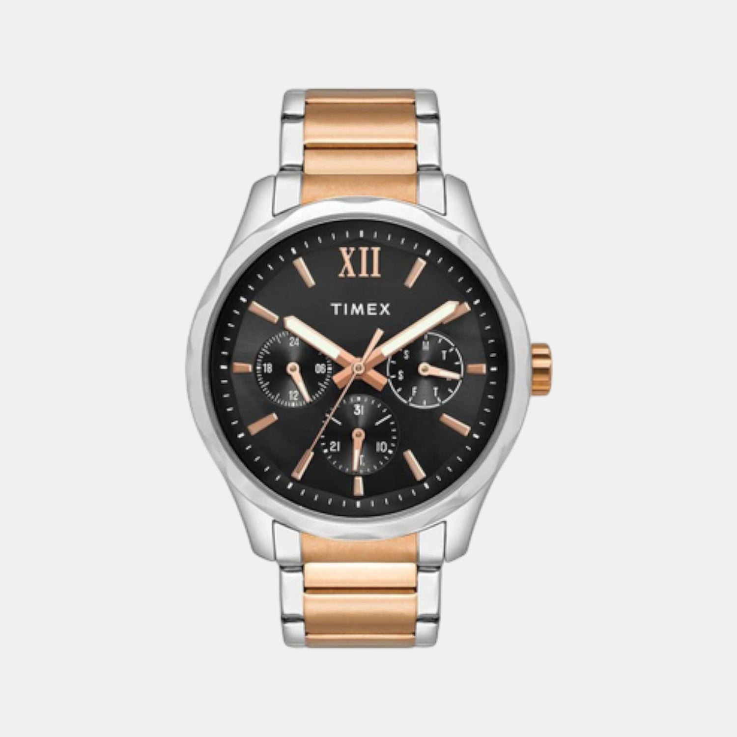 Timex Signio Men Quartz Dial Multi-Function Stainless Steel Watch Tw0Tg7617