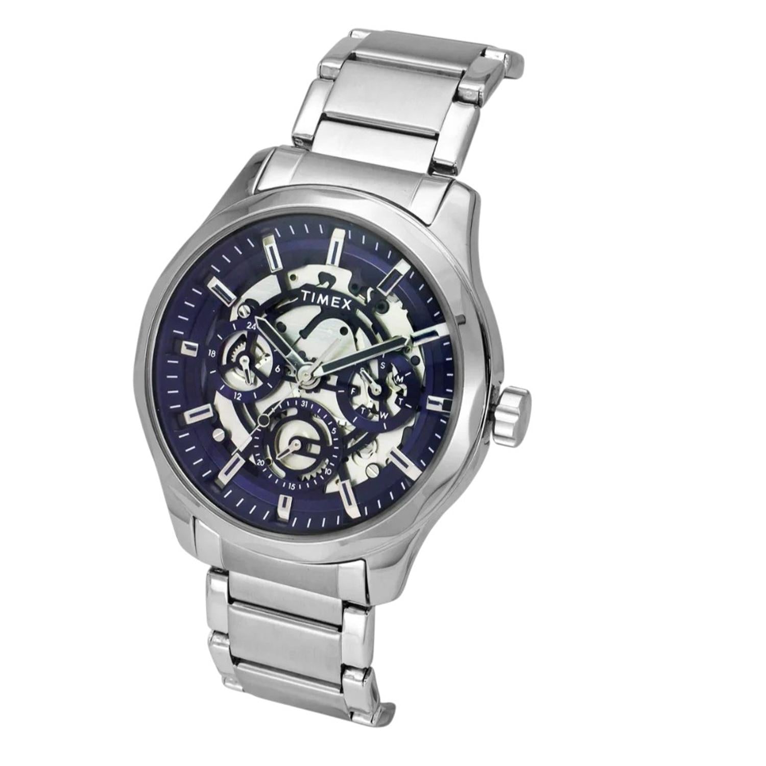 Timex Signio Men Quartz Dial Multi-Function Stainless Steel Watch Tw0Tg7627