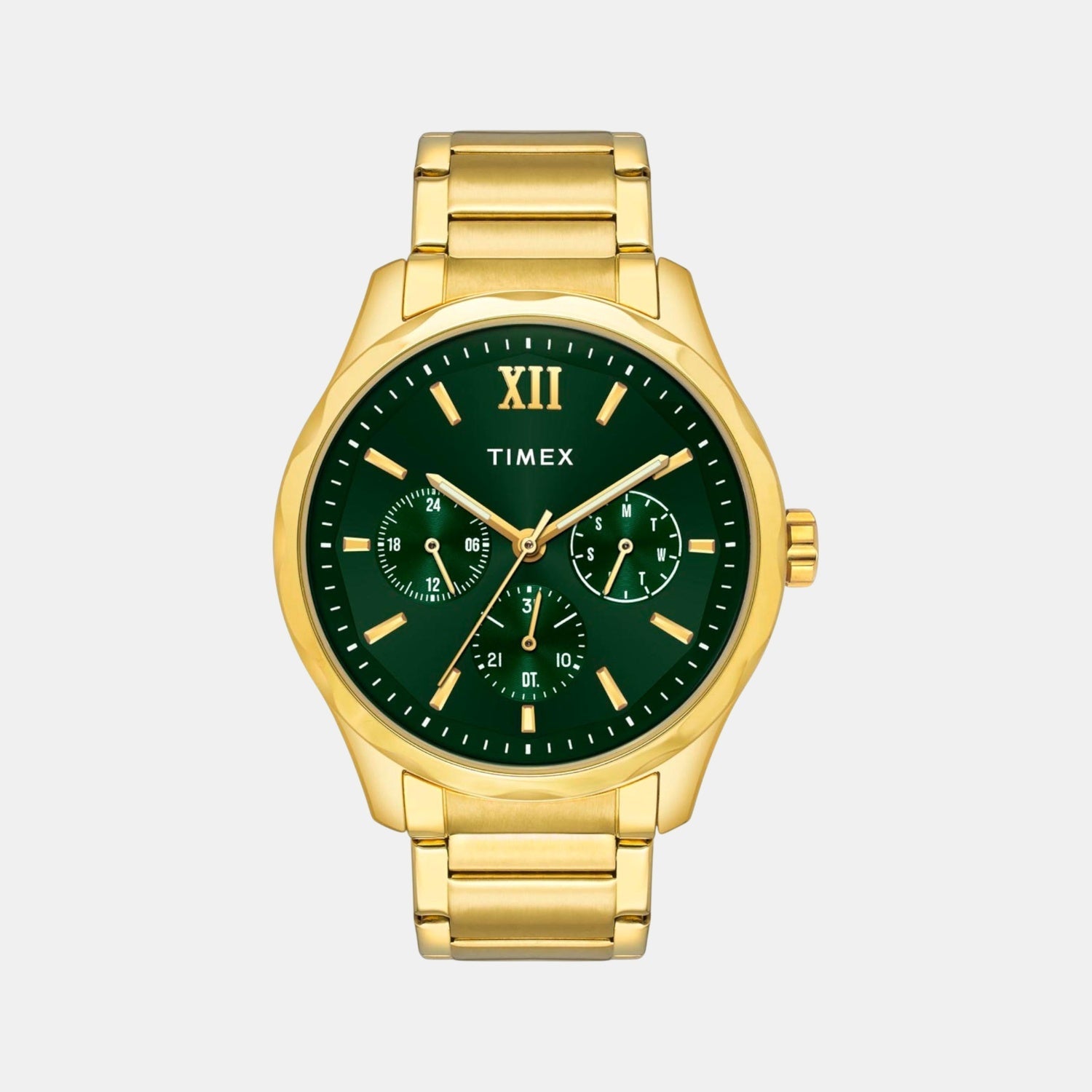 Timex Signio Men Quartz Dial Multi-Function Stainless Steel Watch Tw0Tg7635