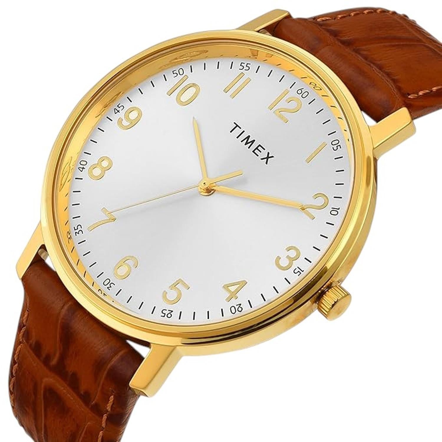 Timex Trendline Men Quartz Dial Analog Leather Watch Tw0Tg8026