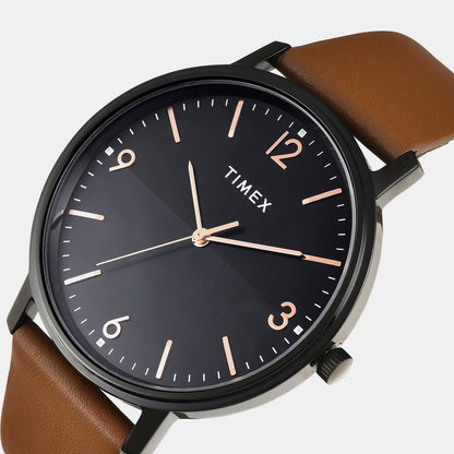 Timex Trendline Men Quartz Dial Analog Leather Watch Tw0Tg8031
