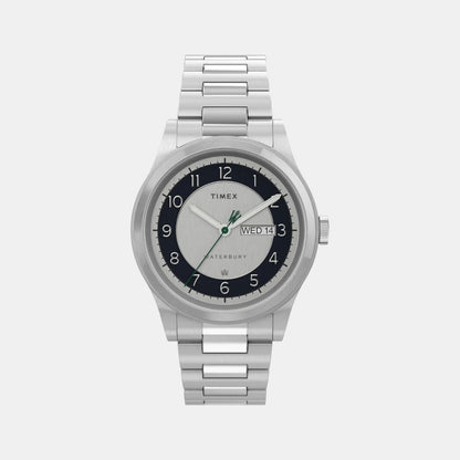 Timex Men Quartz Silver Dial Analog Stainless Steel Watch Tw2U99300Uj