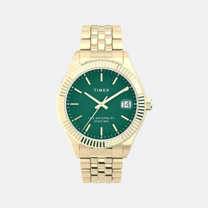 Timex Women Quartz Green Dial Analog Stainless Steel Watch Tw2V31700Uj