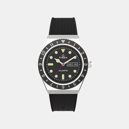 Timex Men Quartz Black Dial Analog Silicone Watch Tw2V32000U9