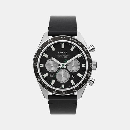 Timex Men Quartz Blue Dial Analog Leather Watch Tw2V42500Uj