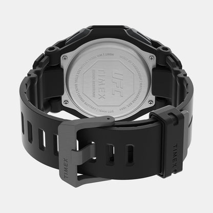 Timex Ufc Men Quartz Black Dial Analog Resin Watch Tw2V55300X6
