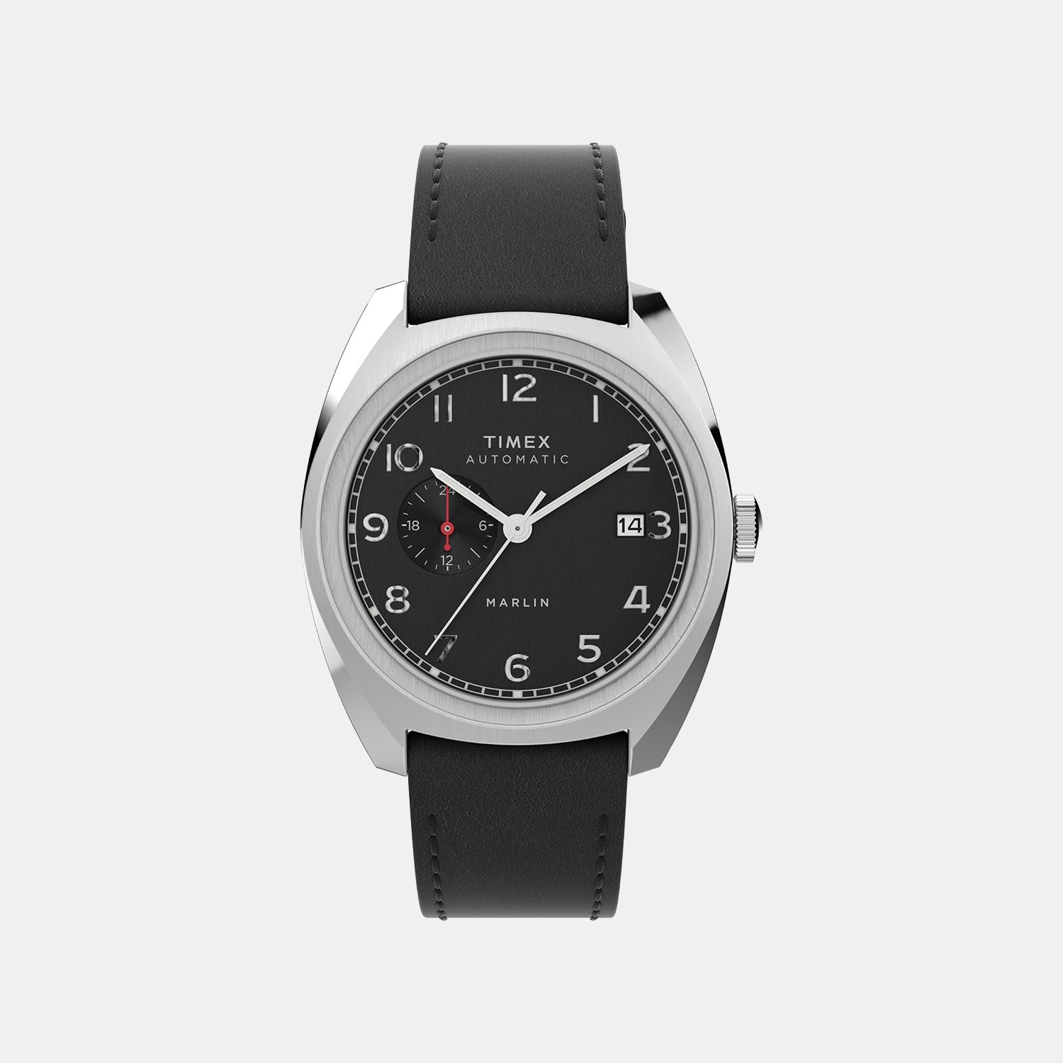 Timex Men Quartz Black Dial Analog Leather Watch Tw2V62100U9