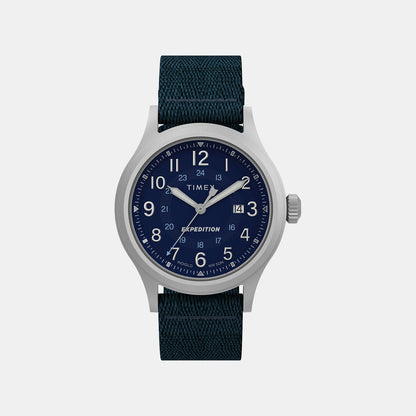 Timex Men Quartz Blue Dial Analog Plastic Watch Tw2V65600X6