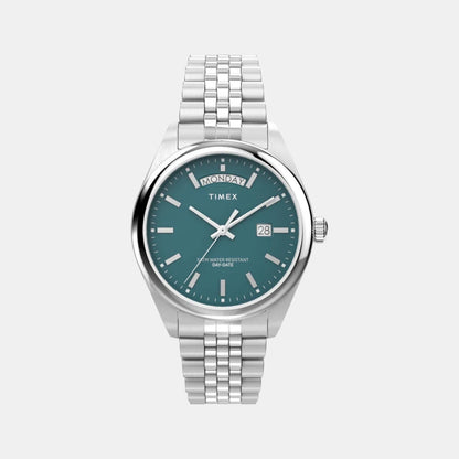 Timex Men Quartz Green Dial Analog Stainless Steel Watch Tw2V68000Uj