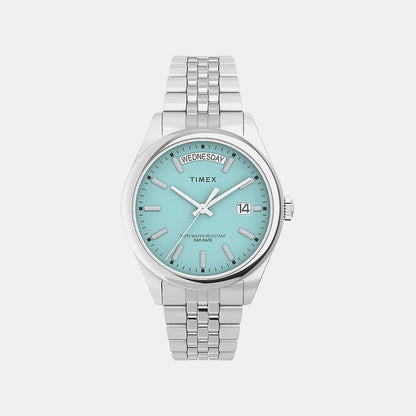 Timex Women Quartz Blue Dial Analog Stainless Steel Watch Tw2V68400Uj