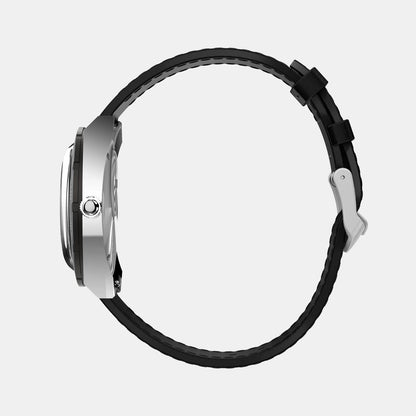 Timex Q Timex Men Quartz Black Dial Analog Rubber Watch Tw2V69500U9