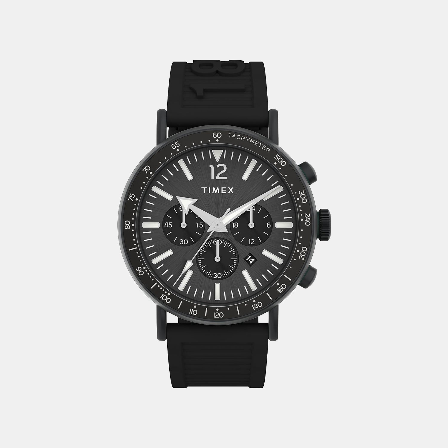 Timex Men Quartz Black Dial Analog Resin Watch Tw2V71900Uj