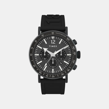 Timex Men Quartz Black Dial Analog Resin Watch Tw2V71900Uj