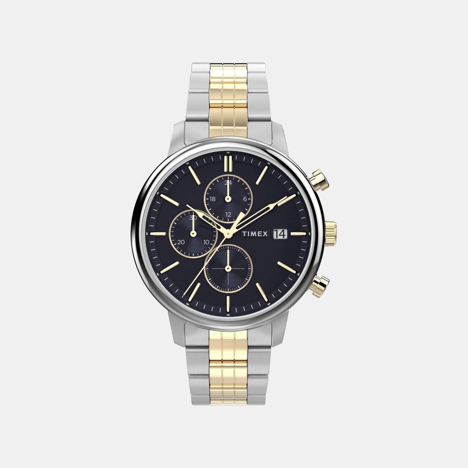 Timex Men Quartz Blue Dial Multi-Function Steel Watch Tw2W13300Uj