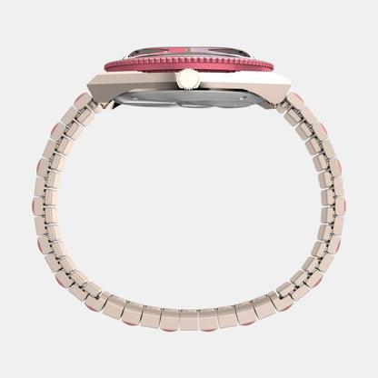 Timex Women Quartz Pink Dial Analog Stainless Steel Watch Tw2W41000Uj