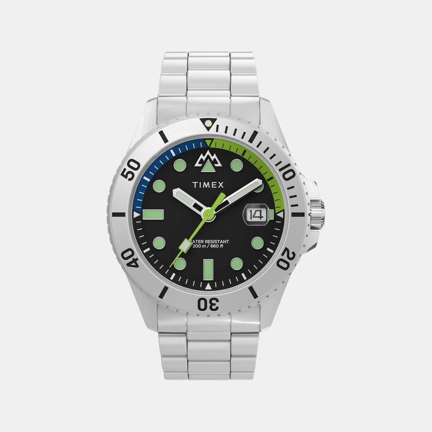 Timex Men Quartz Black Dial Analog Stainless Steel Watch Tw2W41900X6