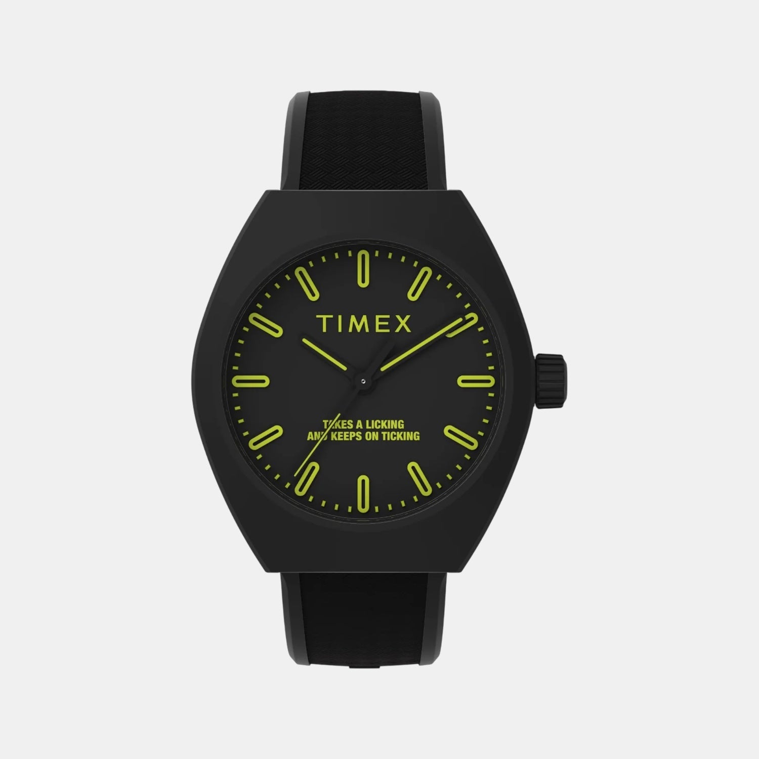 Timex Unisex Quartz Black Dial Analog Resin Watch Tw2W42400Uj