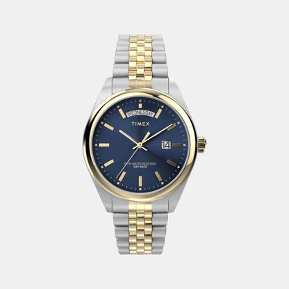 Timex Men Quartz Blue Dial Analog Stainless Steel Watch Tw2W42600Uj
