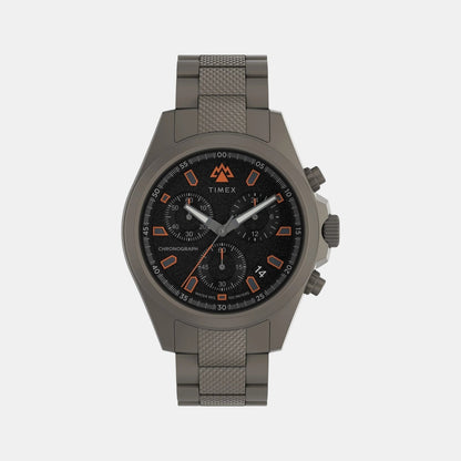 Timex Men Quartz Black Dial Analog Stainless Steel Watch Tw2W45700X6