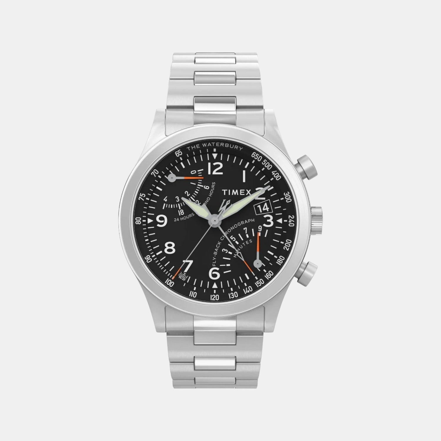 Timex Men Quartz Black Dial Analog Stainless Steel Watch Tw2W47800Uj