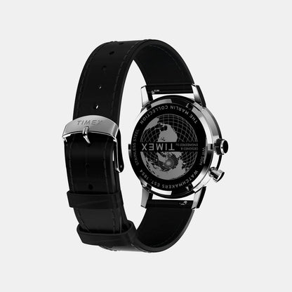 Timex Men Quartz Blue Dial Analog Leather Watch Tw2W51200Uj