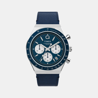 Timex Men Quartz Blue Dial Analog Leather Watch Tw2W51700Uj