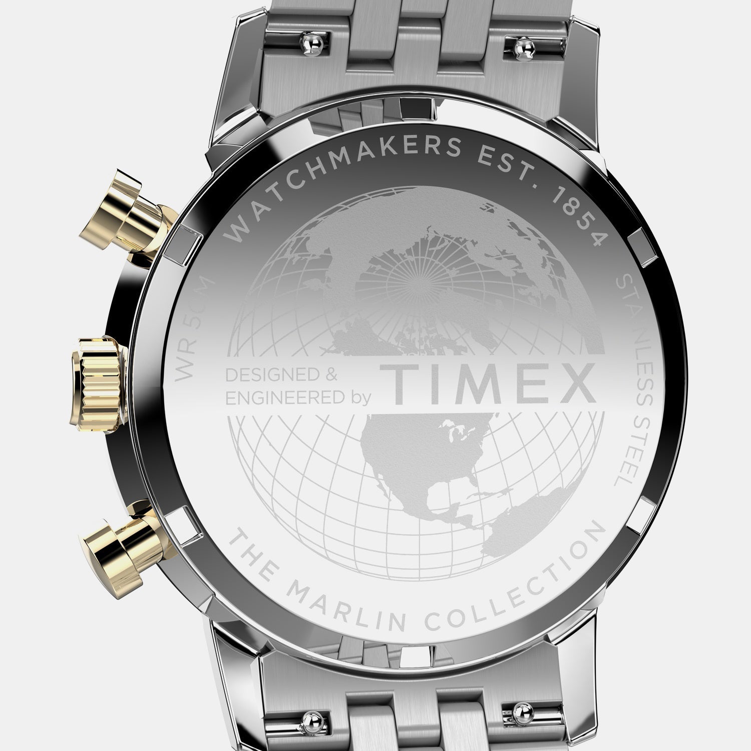 Timex Marlin Men Quartz Green Dial Chronograph Stainless Steel Watch Tw2W60000Uj