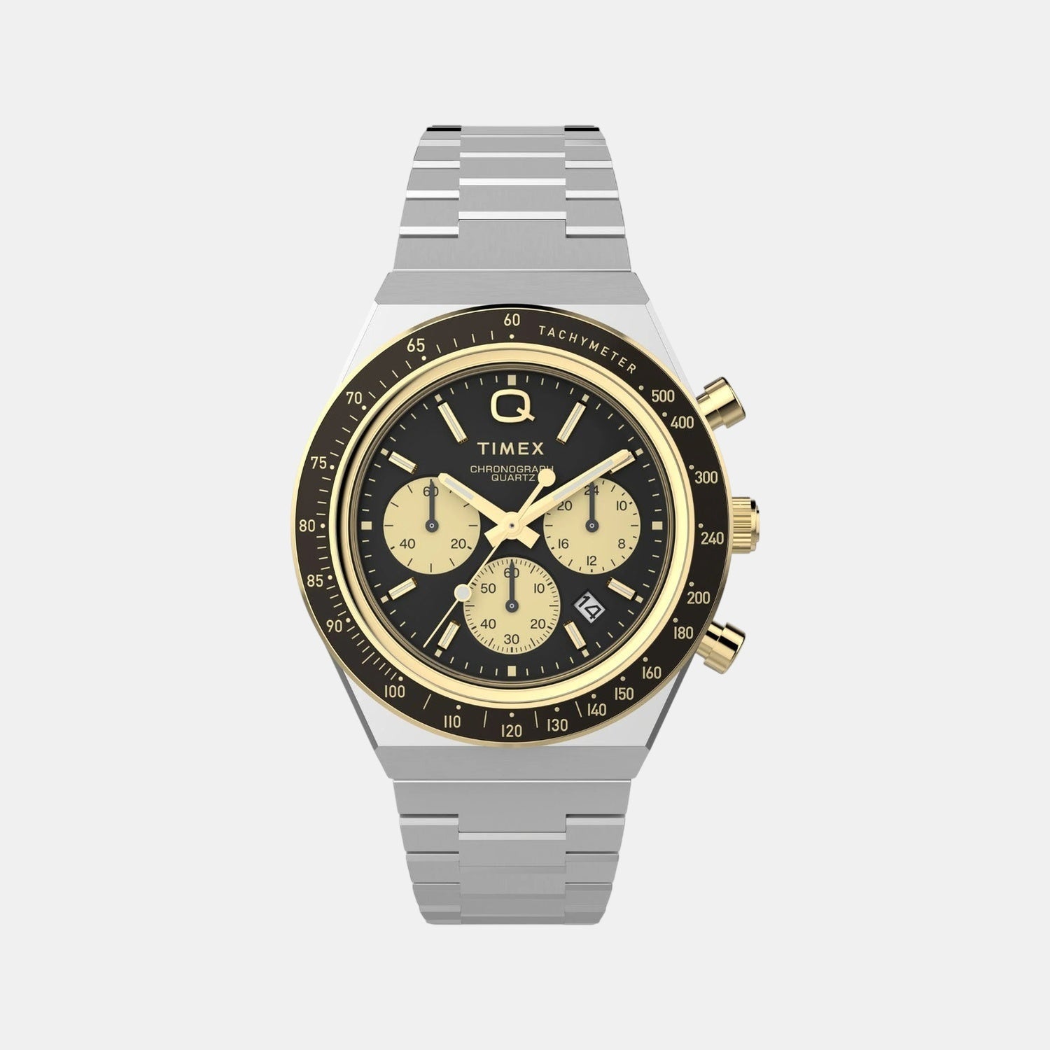 Timex Men Quartz Black Dial Analog Stainless Steel Watch Tw2W64200Uj