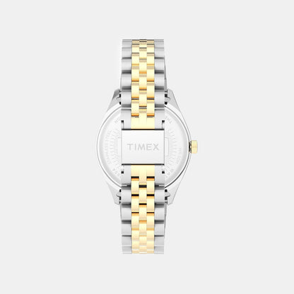 Timex Women Quartz Green Dial Analog Stainless Steel Watch Tw2W87400Ik