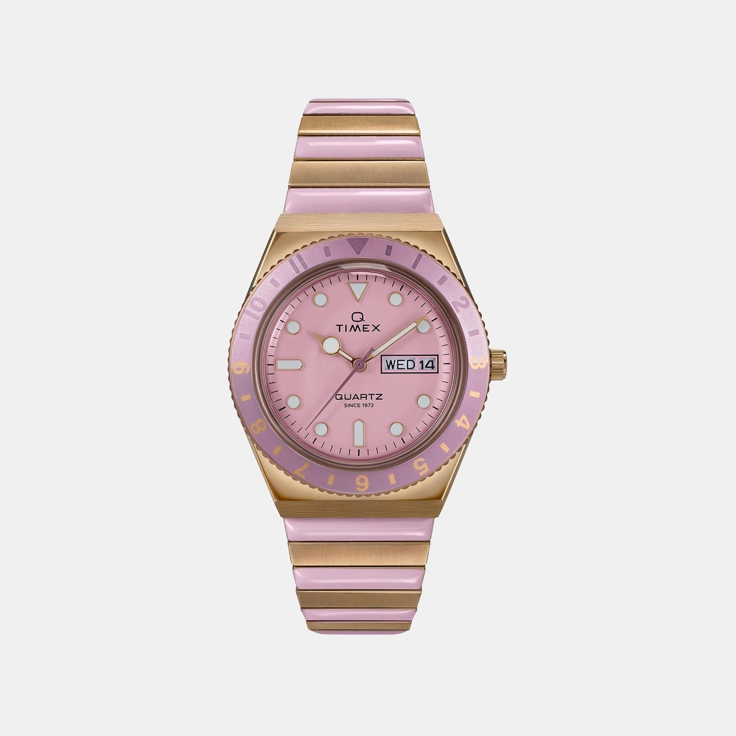 Timex Women Quartz Pink Dial Analog Stainless Steel Watch Tw2W87600Uj