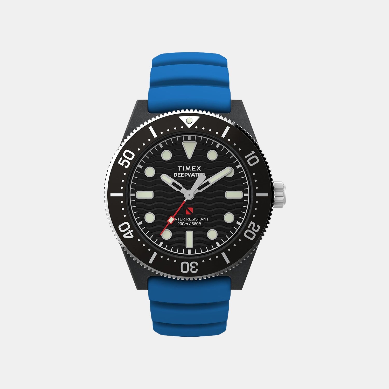 Timex Men Quartz Black Dial Analog Rubber Watch Tw2Y02500Uj