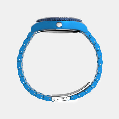Timex Men Quartz Blue Dial Analog Plastic Watch Tw2Y04300Uj