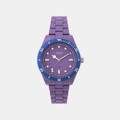 Timex Women Quartz Purple Dial Analog Plastic Watch Tw2Y04800Uj