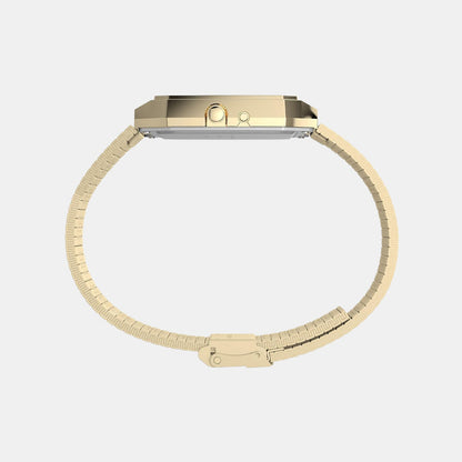Timex Men Quartz Champagne Dial Analog Steel Watch Tw2Y06000Uj