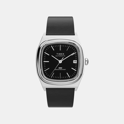 Timex Q Timex Women Automatic Black Dial Analog Leather Watch Tw2Y07500Uj