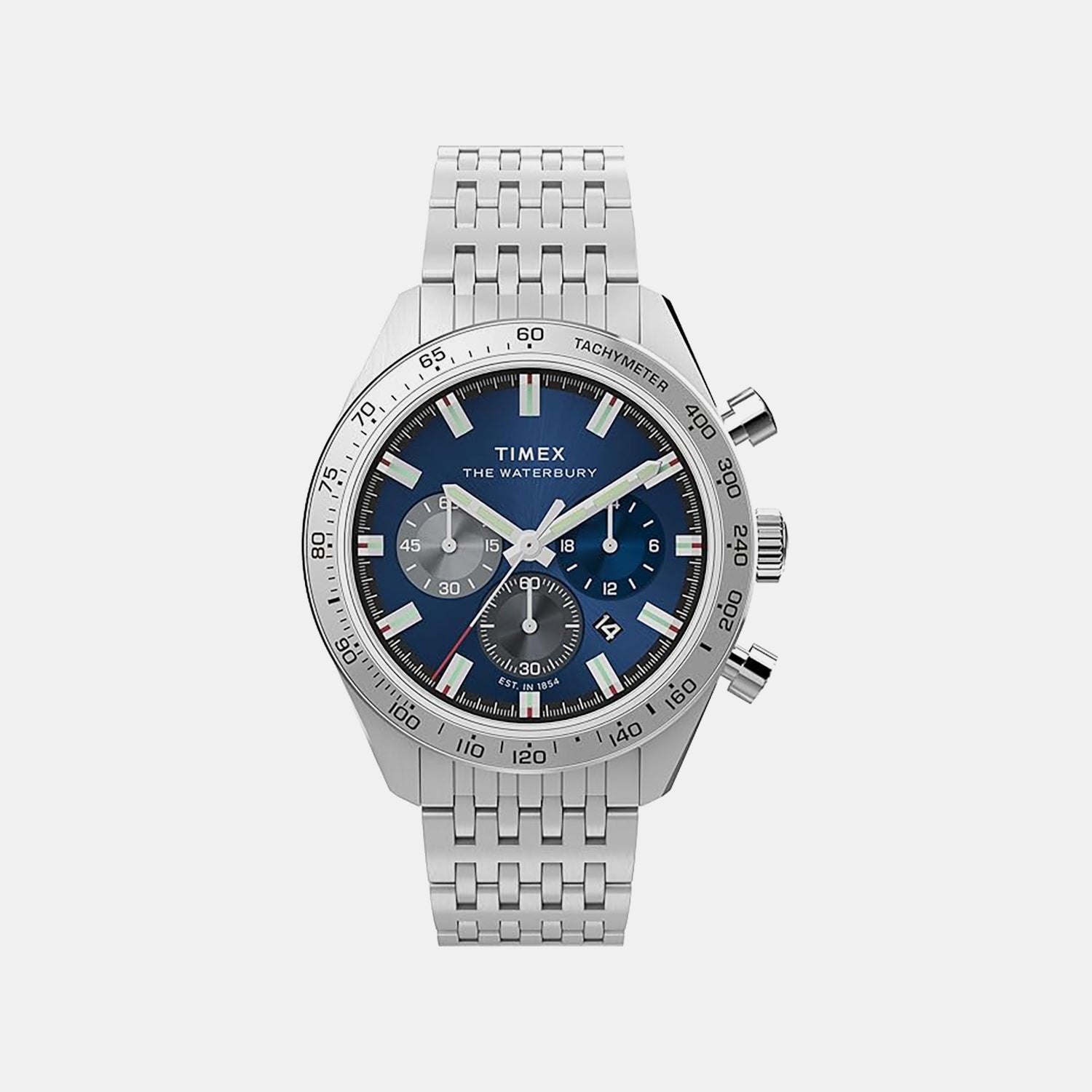 Timex Men Quartz Blue Dial Analog Stainless Steel Watch Tw2Y18500Ik