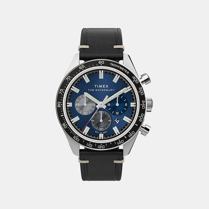Timex Waterbury Traditional Men Quartz Blue Dial Chronograph Watch Tw2Y18600Ik