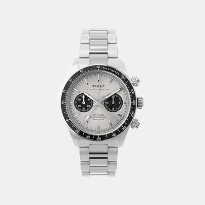 Timex Men Quartz Silver Dial Analog Stainless Steel Watch Tw2Y19200Ik