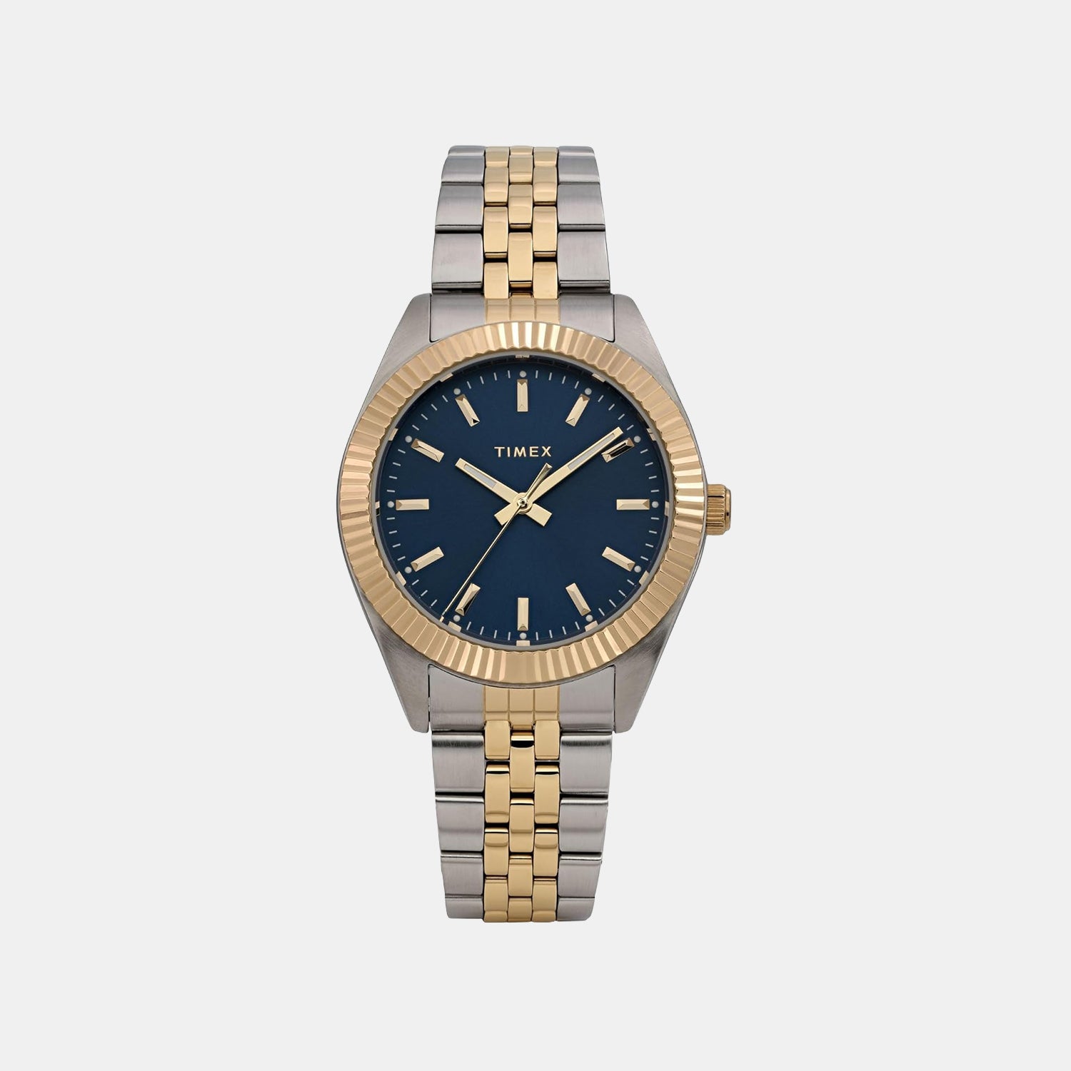 Timex Women Quartz Blue Dial Analog Stainless Steel Watch Tw2Y20200Ik