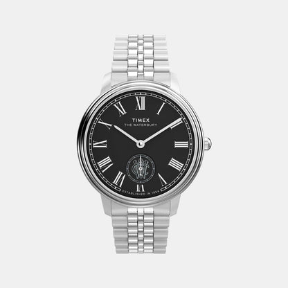 Timex Men Quartz Black Dial Analog Stainless Steel Watch Tw2Y23300Uj
