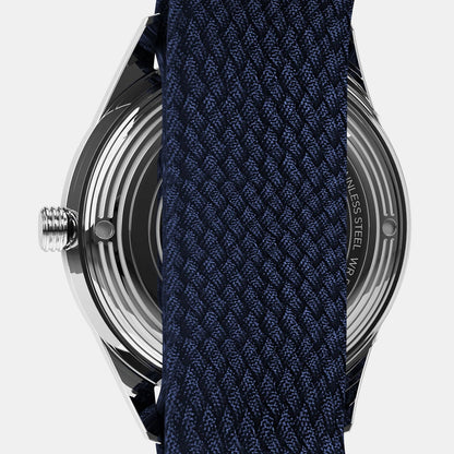 Timex Marlin Men Automatic Blue Dial Analog Fabric Watch Tw2Y24500Uj
