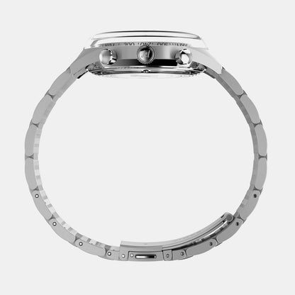 Timex Men Quartz Silver Dial Chronograph Stainless Steel Watch Tw2Y24600Ik