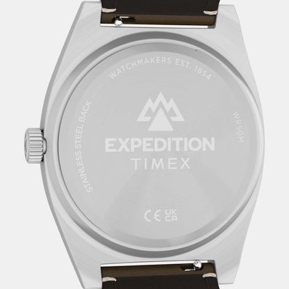Timex Expedition Men Quartz Blue Dial Analog Leather Watch Tw2Y30600Uj