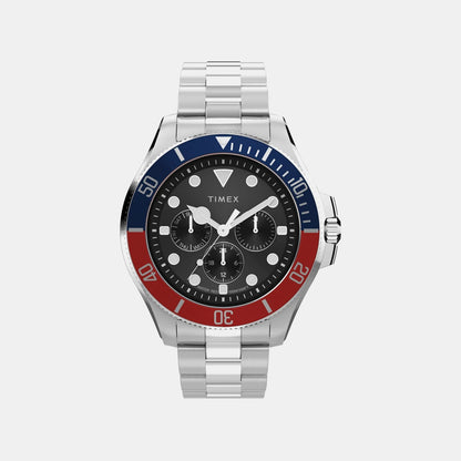 Timex Men Quartz Black Dial Multi-Function Stainless Steel Watch Tw2Y33300Uj