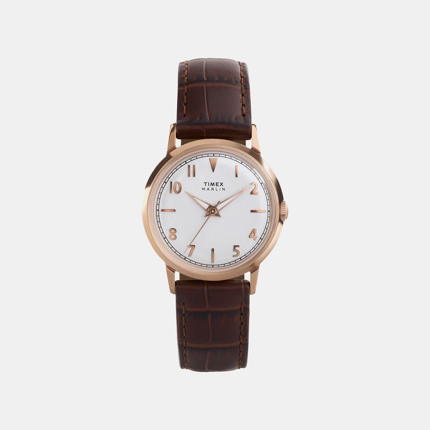 Timex Unisex Quartz Silver Dial Analog Leather Watch Tw2Y37700Uj