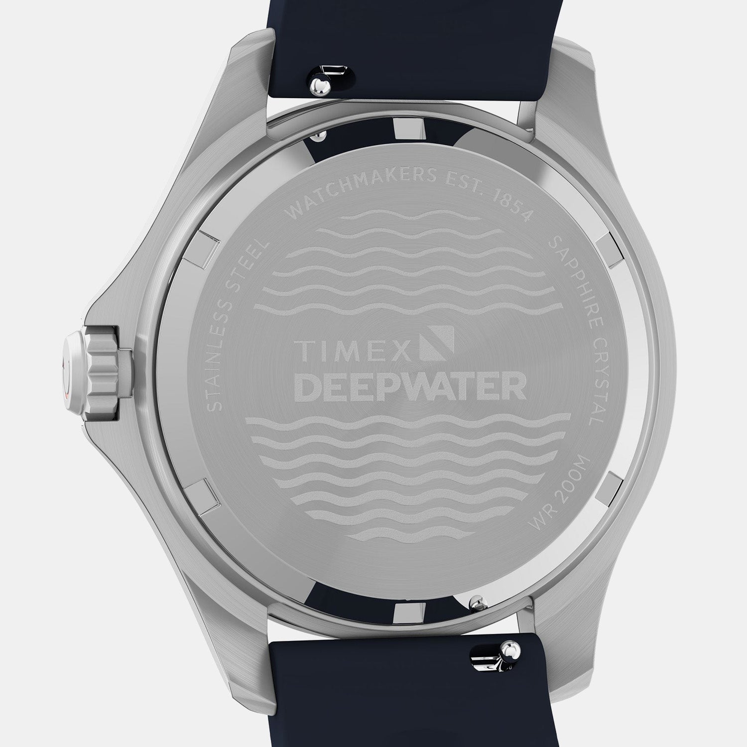 Timex Unisex Quartz Blue Dial Analog Rubber Watch Tw2Y40300Uj