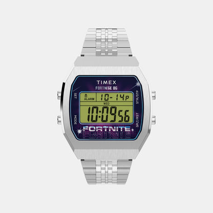 Timex Men Quartz Multicolour Dial Digital Stainless Steel Watch Tw2Y46100X6