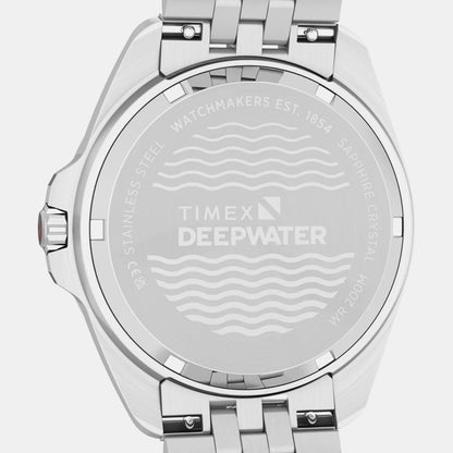 Timex Deepwater Men Quartz Blue Dial Analog Stainless Steel Watch Tw2Y64600Ik